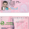 Spain driver license PSD template