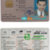 Kazakhstan driver license PSD template