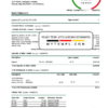editable template, USA Commerce bank proof of address statement template in Word and PDF format