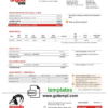 editable template, Angola LNG proof of address utility bill template in Word and PDF format