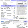editable template, USA Minnesota Valley Electric Cooperative (MVEC) utility bill template in Word and PDF format