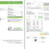 editable template, USA Maryland Baltimore Gas and Electric (BGE) utility bill template in Word and PDF format (2 pages)
