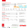 editable template, Greece CORAL GAS utility bill template in Word and PDF format