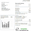 editable template, Thailand JERA power utility bill template in Word and PDF format