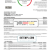 editable template, USA New York CFSB bank statement easy to fill templates in Word and PDF format