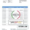 editable template, Tajikistan The First MicroFinance (FMFB) bank proof of address statement template in Word and PDF format