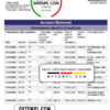 editable template, Pakistan Faysal bank statement template in Word and PDF format