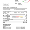 editable template, Monaco UBS bank proof of address statement template in Word and PDF format (.doc and .pdf)