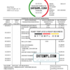 editable template, Malaysia Maybank bank statement template, Word and PDF format (.doc and .pdf)