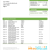 editable template, Algeria Banque nationale d’Algérie (BNA) template of bank statement, Word and PDF format (.doc and .pdf)