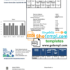 editable template, USA Florida Toho Water Authority utility bill template in Word and PDF format