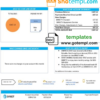 editable template, USA California Directv utility bill template in Word and PDF format, good for address prove
