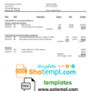 editable template, Australia Imagine Time utility bill template in Word and PDF format