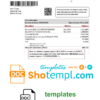 editable template, Belgium Luminus utility bill template in Word and PDF format (in .doc and .pdf format)