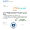 editable template, Cameroon BGFI Bank account reference letter template in Word and PDF format