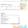 editable template, Bolivia ENDE Corporacion electricity utility bill template in Word and PDF format