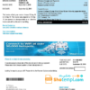 editable template, Canada Shaw utility bill template in Word and PDF format