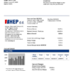 editable template, Croatia Hrvatska Elektroprivreda electricity utility bill template in Word and PDF format