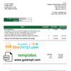 editable template, Ethiopia Ethiopian Electric Power Company electricity utility bill template in Word and PDF format
