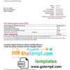 editable template, Germany T Mobile utility bill template in Word and PDF format