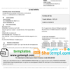 editable template, Italy Linea Italia utility bill template in Word and PDF format