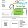 editable template, Poland Energa utility bill template in Word and PDF format