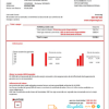 editable template, Spain EDP Energia utility bill template in Word and PDF format
