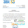 editable template, Egypt Al Ahli Bank of Kuwait bank account reference letter template in Word and PDF format