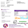 editable template, Spain ONO easy fillable utility bill template in Word and PDF format (.doc and .pdf)