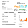editable template, Spain Orange easy fillable utility bill template in Word and PDF format