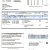 editable template, Vietnam Fuji Electric Vietnam Co. utility bill template in Word format