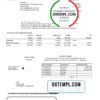 editable template, USA Navy Federal Union bank proof of address statement template in Word and PDF format