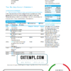 editable template, United Kingdom Barclays bank account statement template in Word and PDF format, version 1