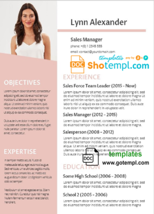 editable template, Completely Editable Resume in WORD format