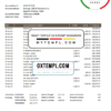 editable template, South Korea BNK bank statement template, Word and PDF format (.doc and .pdf)