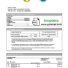 editable template, Barbados Caribbean Development Bank statement template in Word and PDF format