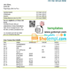 editable template, Burkina Faso Ecobank proof of address bank statement template in Word and PDF format (.doc and .pdf)