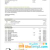 editable template, Brazil TD bank proof of address statement template in Word and PDF format (.doc and .pdf)