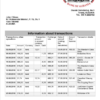 editable template, Albania Bank of Albania bank statement template in Word and PDF format