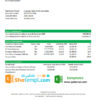 editable template, Brunei Baiduri bank statement easy to fill template in Excel and PDF format (AutoSum)