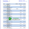editable template, Belgium AXA bank statement easy to fill template in .xls and .pdf file format