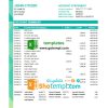 editable template, Azerbaijan Amrahbank bank statement easy to fill template in Excel and PDF format
