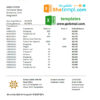 editable template, Bangladesh Sonali bank statement easy to fill template in Excel and PDF format