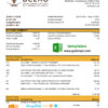editable template, Burkina Faso The Central Bank of West African States bank statement easy to fill template in Excel and PDF format