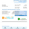 editable template, Australia ANZ proof of address bank statement template in .xls and .pdf format, fully editable