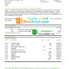 editable template, Brazil TD bank statement easy to fill template in Excel and PDF format