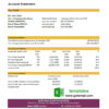 editable template, Brunei Bank Islam Brunei Darussalam bank statement template in Word and PDF format