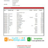 editable template, Cambodia Cambodian Public Bank statement easy to fill template in Excel and PDF format