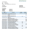 editable template, Benin Ecobank proof of address bank statement template in Word and PDF format