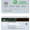 editable template, # external grey universal multipurpose bank card template in PSD format, fully editable